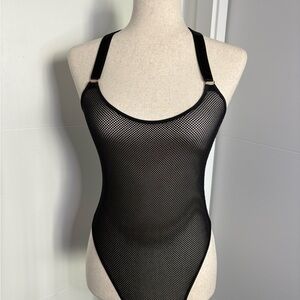 Bordelle Black Mesh Bodysuit Medium